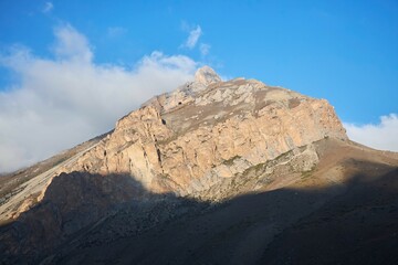 Mountain natural landscape. The season is early autumn.