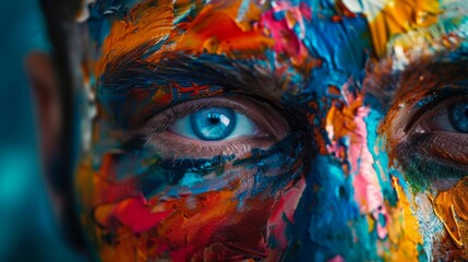 Generate an artistic representation of humanity's diverse expressions