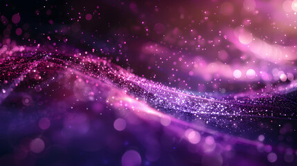 A captivating abstract background with mesmerizing pink and purple glitter particles and bokeh effect, creating a magical and dreamy atmosphere.