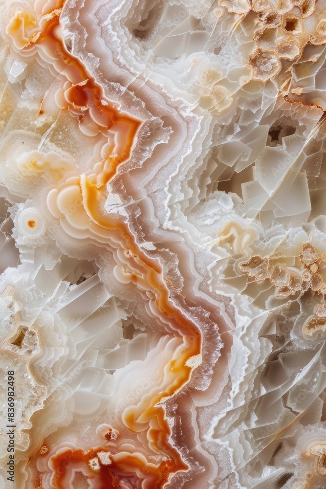 Poster a detailed view of white marble with its textured surface and subtle color variations