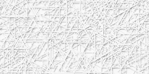 Obraz premium Random scaled white triangles overlay background wallpaper banner pattern