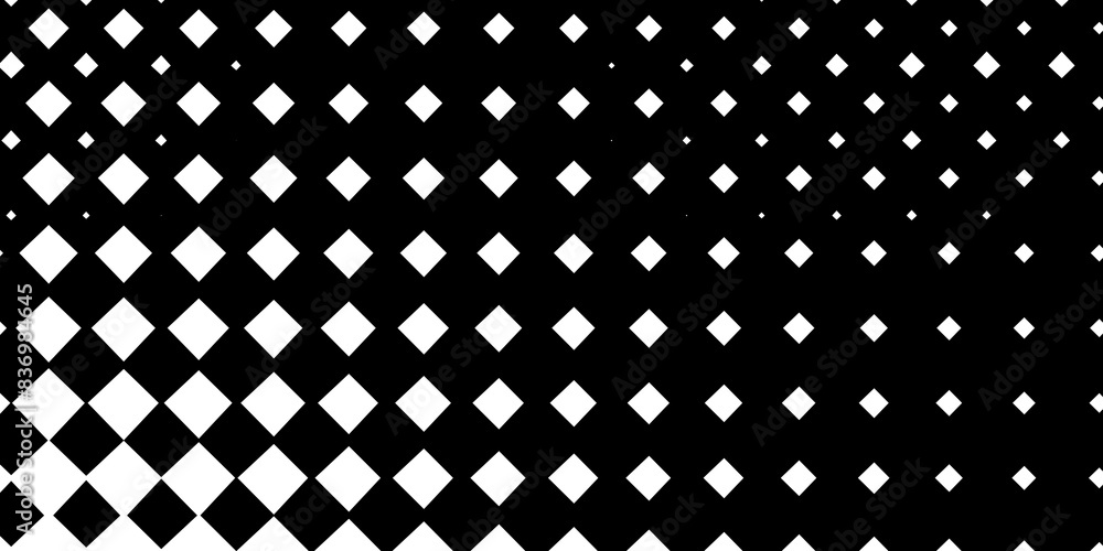Aufkleber abstract modern minimal black and white monochrome geometry fading scaled square pattern background