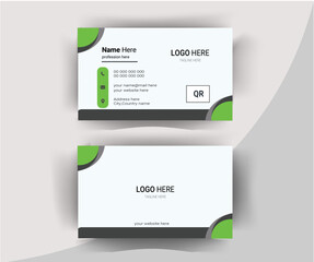  Double-sided creative business card template. Vector illustration