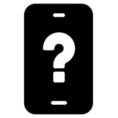 phone with question mark icon