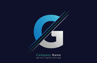 G Letter Logo Template Illustration Design.
