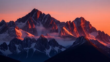 Beautiful scenery of mountains