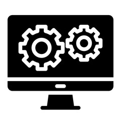 Technical support icon. Computer service.
