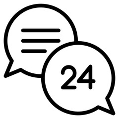 24 Hours chat support