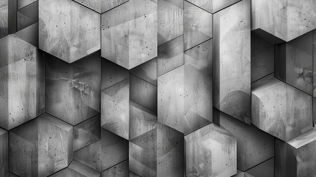 geometric pattern, modern, grayscale, digital sketch, minimalistic