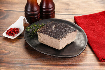 Delicous liver pate snack appetizer