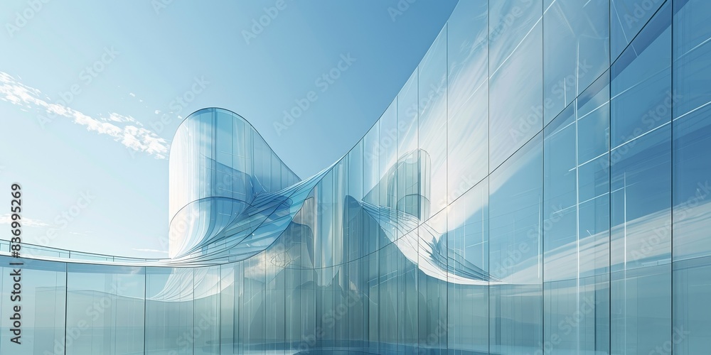 Canvas Prints glass minmalistic architectural forms