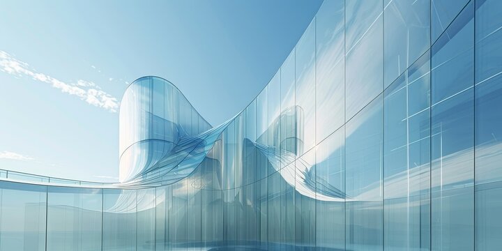 glass minmalistic architectural forms