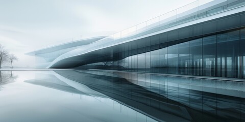 Naklejka premium glass minmalistic architectural forms