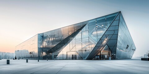 glass minmalistic architectural forms