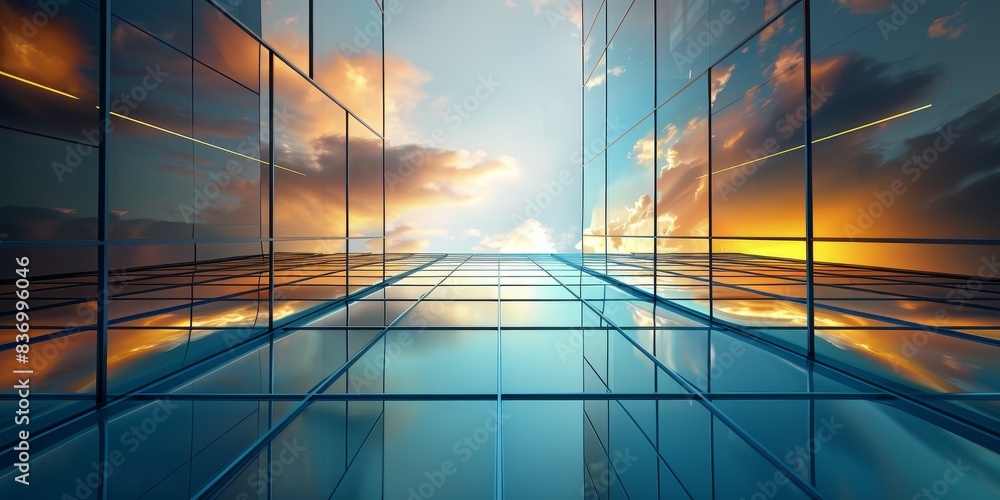 Canvas Prints glass minmalistic architectural forms
