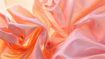 Obraz premium Gradient of peach hues, evoking a sense of softness and warmth in your designs.