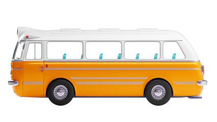 retro tourist bus side