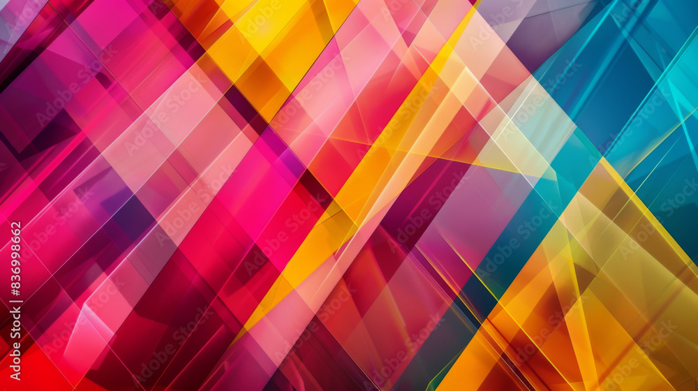 Aufkleber a colorful abstract design with a lot of different colors and shapes