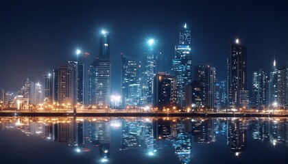 Obraz premium night view of the city