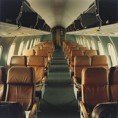 Fototapeta premium 항공기 실내