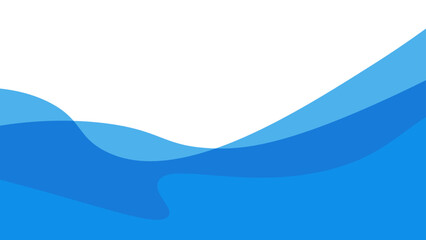Simple minimal blue wave abstract background. Abstract background with dynamic effect. Trendy gradients. Can be used for advertising, banner, cover, flyer, card. vector Illustration