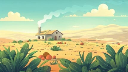 Obraz premium Background illustration with an appropriate blank space in the center of the image