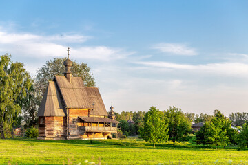 Suzdal, Vladimir region, Russia, Golden Ring: Wooden Church of St. Nicholas the Wonderworker from...