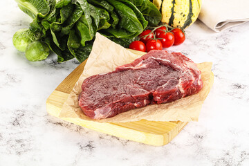 Raw rib eye beef premium steak