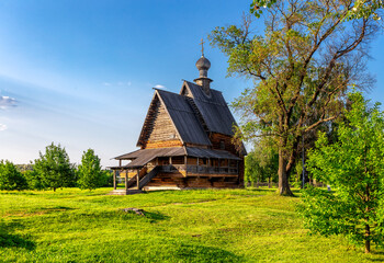 Suzdal, Vladimir region, Russia, Golden Ring: Wooden Church of St. Nicholas the Wonderworker from...