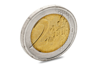 Two euro coin isolated