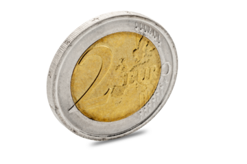 Two euro coin isolated