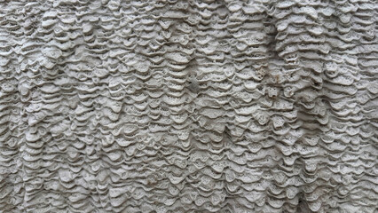 Texture of travertines of Baskale, a small travertine in Van Province of South-eastern Region of Turkey