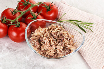 Canned tuna fish for salad