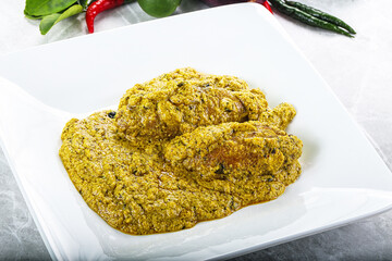 Indian cuisine - pork masala sauce