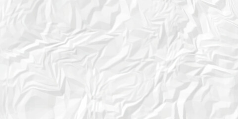 Abstract White wave paper crumpled texture. white fabric textured crumpled white paper background. panorama white paper texture background, crumpled pattern texture background.