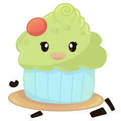 Desserts & Sweet Foods Flat Design Icon Set