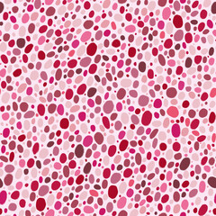 Trendy abstract textured polka dot pattern in rose colors. Endless texture. Perfect for screensaver, poster, card, invitation, home decor, srapping paper, stationery, scrapbook paper, kid's wear.