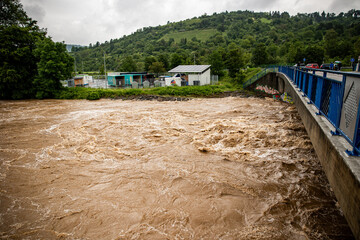 Hochwasser Rems in Winterbach im Remstal Rems-Murr-Kreis 