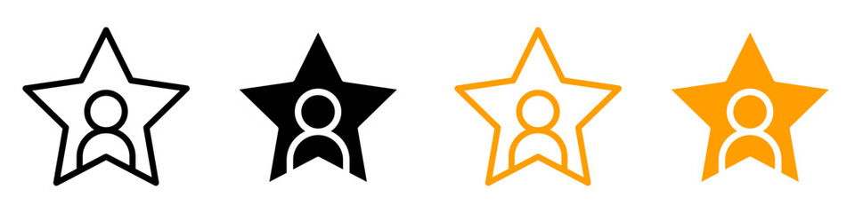 Best employee icon highlighting exceptional performance and recognition, suitable for HR departments and employee awards programs