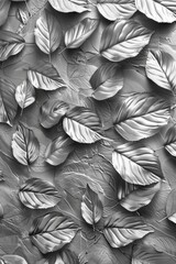 Black and White Leaves