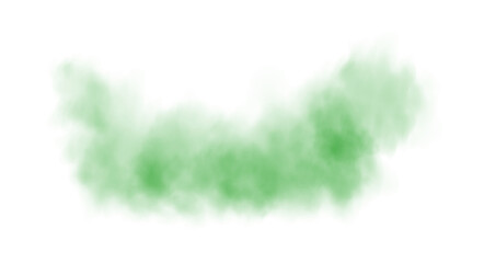Green fog in slow motion. Realistic atmospheric green smoke. Green fume slowly floating rises up. PNG.
