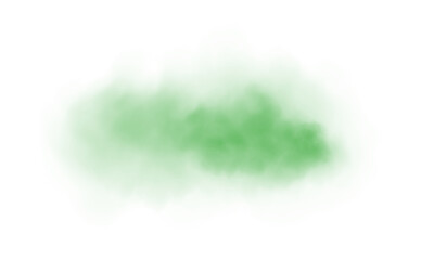 Green fog in slow motion. Realistic atmospheric green smoke. Green fume slowly floating rises up. PNG.
