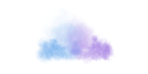 Naklejka premium Blue and purple fog in slow motion. Realistic atmospheric blue and purple smoke. Blue and purple fume slowly floating rises up. 