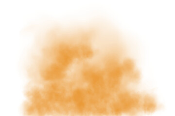 Yellow fog in slow motion. Realistic atmospheric yellow smoke. Yellow fume slowly floating rises up. PNG.
