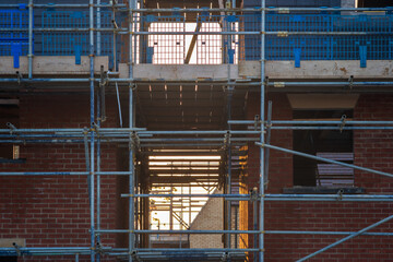 New build house development estate in england uk