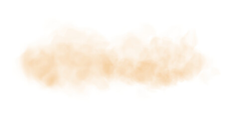 Yellow fog in slow motion. Realistic atmospheric yellow smoke. Yellow fume slowly floating rises up. PNG.
