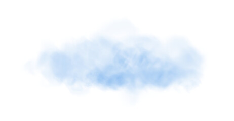 Blue fog in slow motion. Realistic atmospheric blue smoke. Blue fume slowly floating rises up. PNG.
