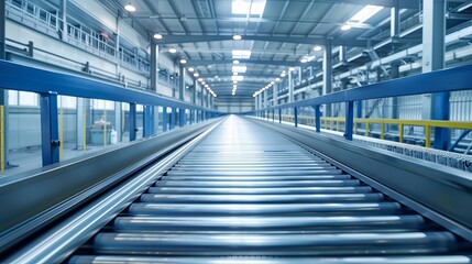 Fototapeta premium Mass Production Line for Electric Vehicle Battery Cells