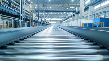Obraz premium Mass Production Line for Electric Vehicle Battery Cells