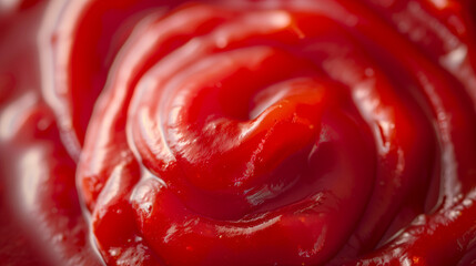 tomato ketchup dip sauce close up image